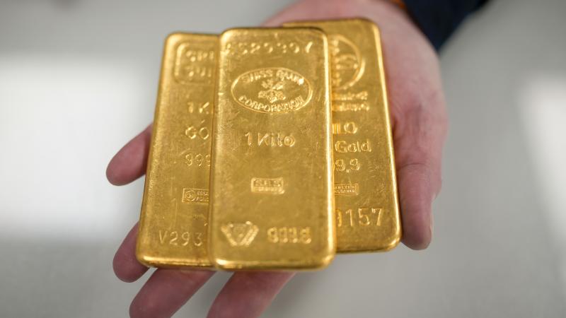 Gold bars, Dec. 13, 2023, Birmingham, U.K.