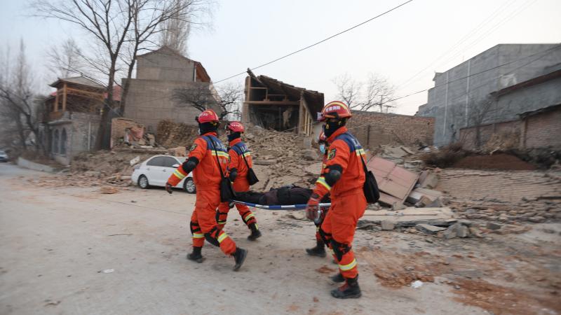 Earthquake, Gansu province, China, Dec. 19, 2023