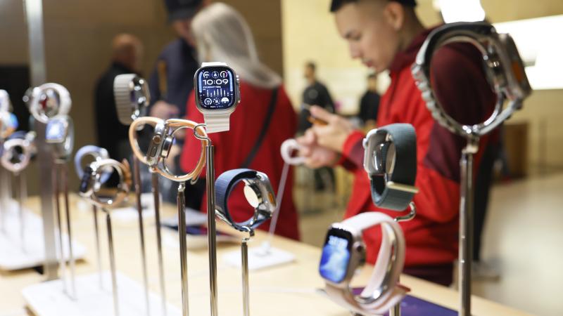 Apple Watch display, Dec. 18, 2023, New York City