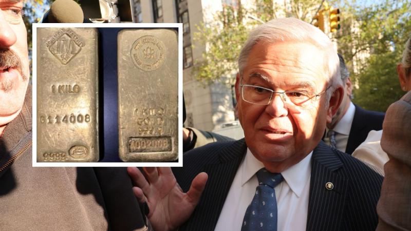 Bob Menendez, Sept. 27, 2023, New York City, insert: Justice Department