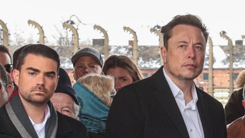 Ben Shapiro, Elon Musk, Krakow, Poland, Jan. 22, 2023