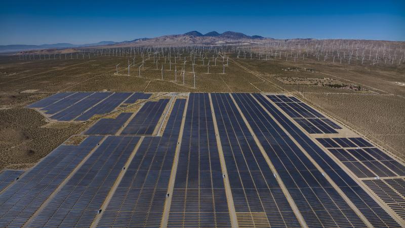 Wind and solar panels, Mojave, Calif. 