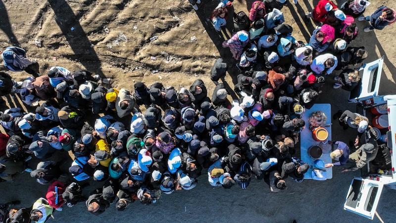 Border, migrants, Jacumba, Calif., Nov. 24, 2023