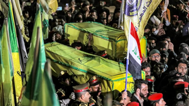 Popular Mobilisation Forces funeral, Jan. 4, 2024, Baghdad, Iraq