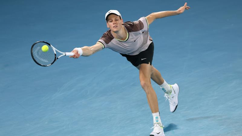 Jannik Sinner, Australian Open, Melbourne, Jan. 28, 2024