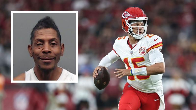 Patrick Mahomes, Glendale, Ariz., Aug. 19, 2023, Insert: Patrick Mahomes, Sr., Feb. 3, 2024