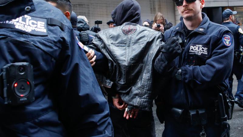 Police arrest, New York City, March 25, 2023 