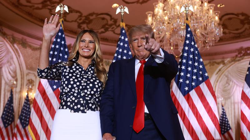 Donald Trump, Melania Trump, Nov. 15, 2022, Palm Beach, Fla.