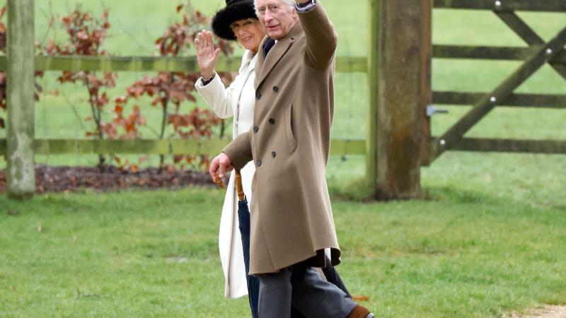 King Charles, Camilla, Feb. 11, 2024, Sandringham, England