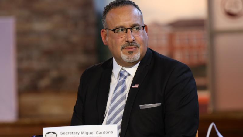 Education secretary Miguel Cardona