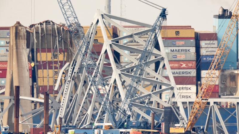 Clean up of Key Bridge, Baltimore, Md., March 31, 2024