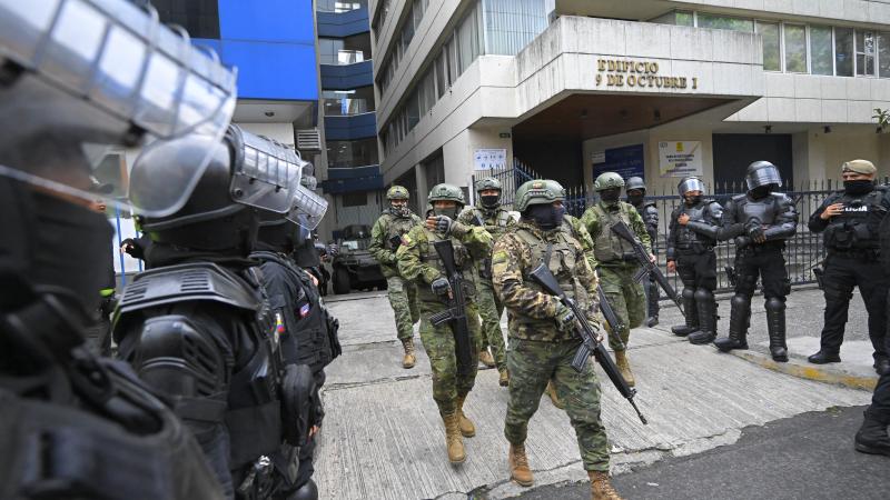 Police, Quito, Ecquador, April 6, 2024
