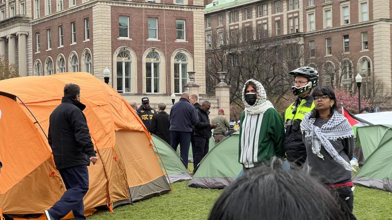 Student arrest, New York City, April 18, 2024