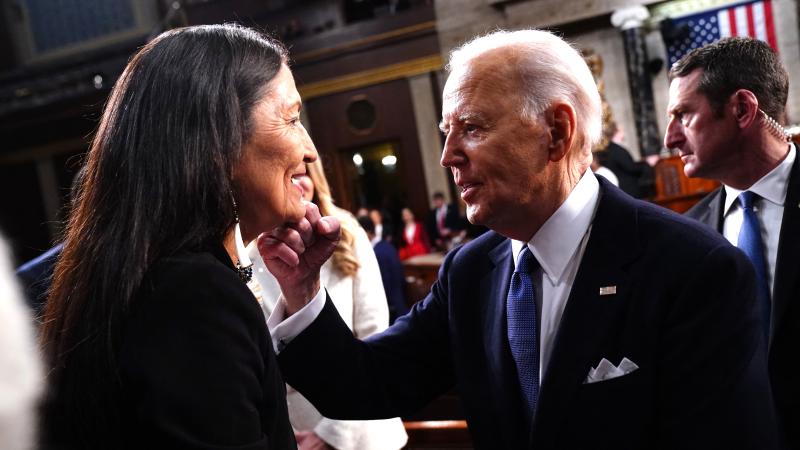 Joe Biden and Deb Haaland