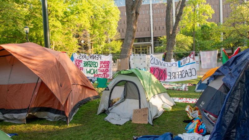 Anti-Israel encampment at Penn U.