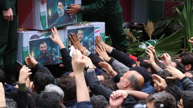 Ebrahim Raisi, Hossein Amir-Abdollahian funeral, May 21, 2024, Tabriz, Iran