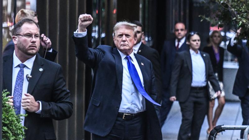 Former U.S. President Donald Trump arrives at Trump Tower on May 30, 2024 in New York City.