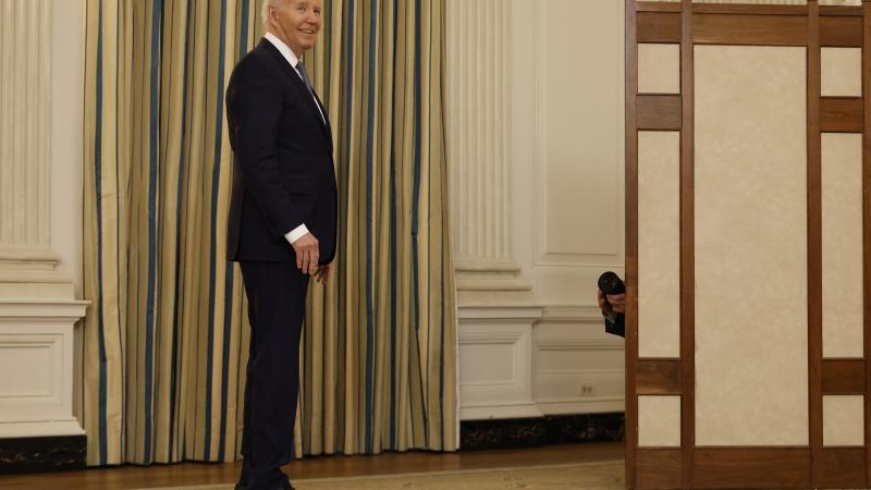 President Joe Biden smiling