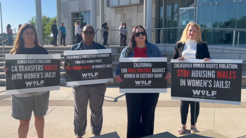 Press conference against SB 132 by Women's Liberation Front, Woman II Woman