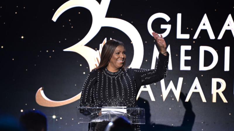 NEW YORK, NEW YORK - MAY 11: Letitia James speaks onstage during the 35th Annual GLAAD Media Awards New York on May 11, 2024 in New York City