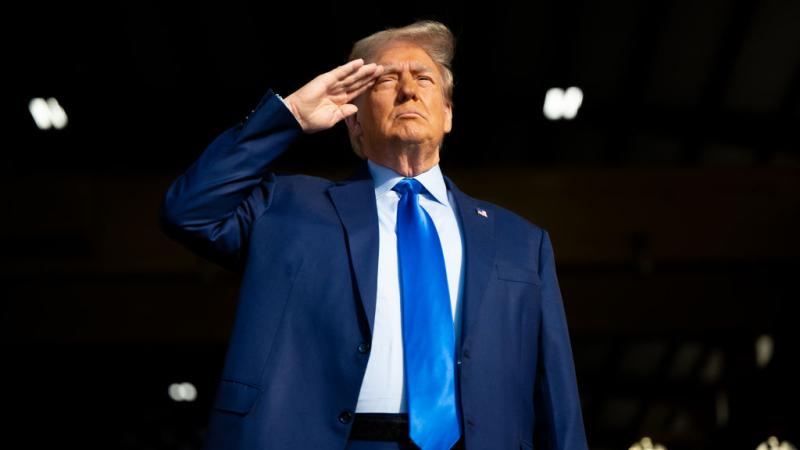 Trump salute