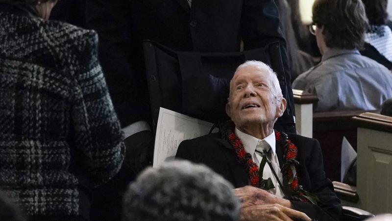 Jimmy Carter at wife's funeral