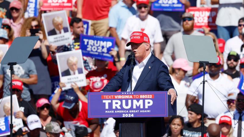 Trump at Chesapeake rally