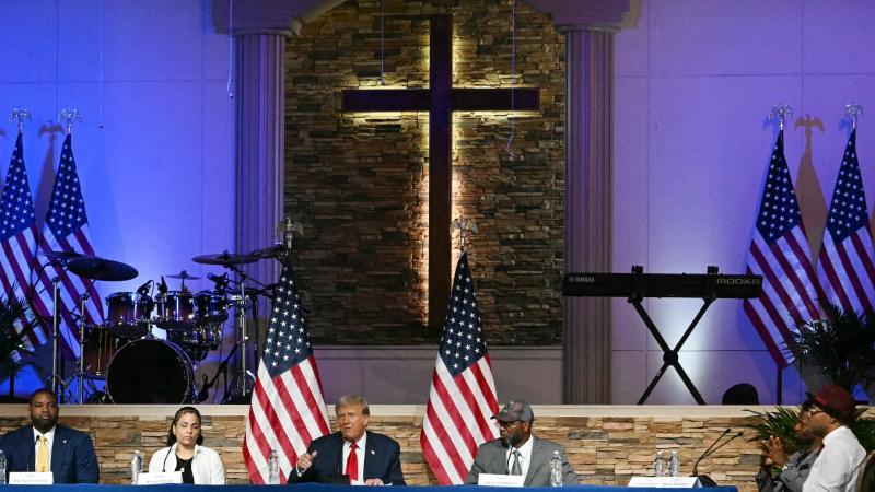 Donald Trump, 180 Church, Detroit, Mich., June 15, 2024