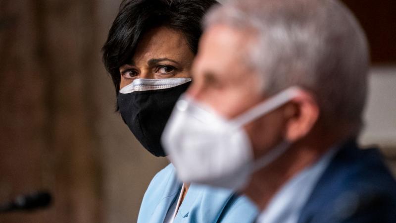 Rochelle Walensky and Anthony Fauci