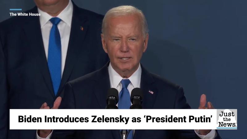 President Joe Biden Introduces Ukranian President Volodymyr Zelensky as 'President Putin'