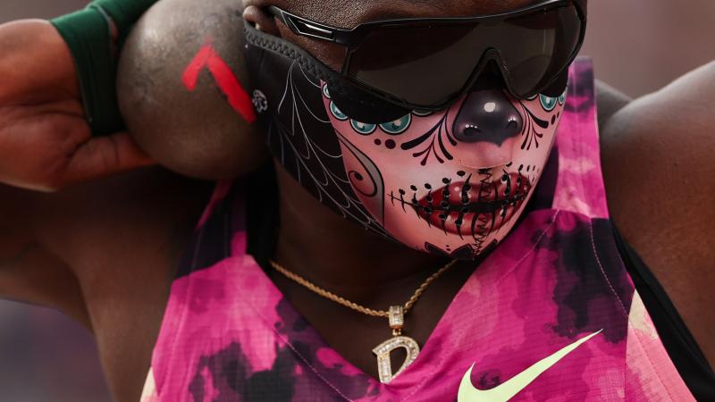 Raven Saunders at US Olympic Trials