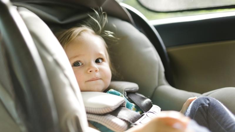 Baby in car seat
