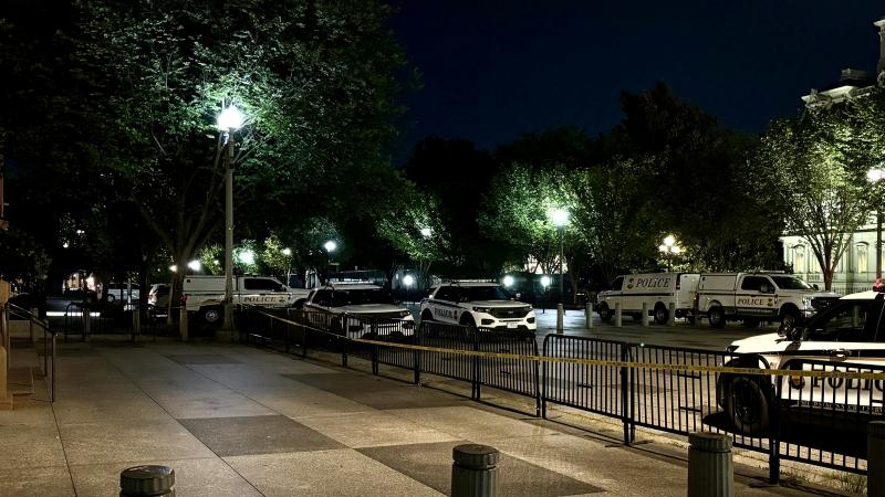 White House blocked off