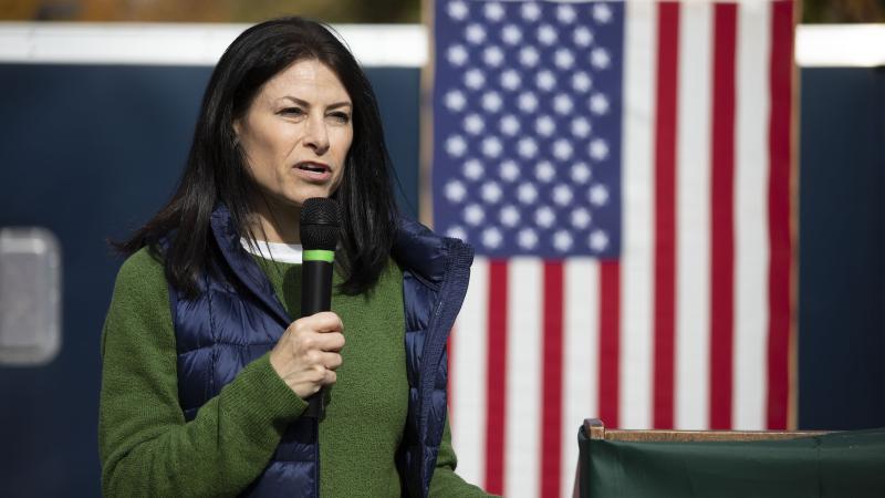 Michigan Attorney General Dana Nessel speaks at a campaign rally held by U.S. Rep. Elissa Slotkin