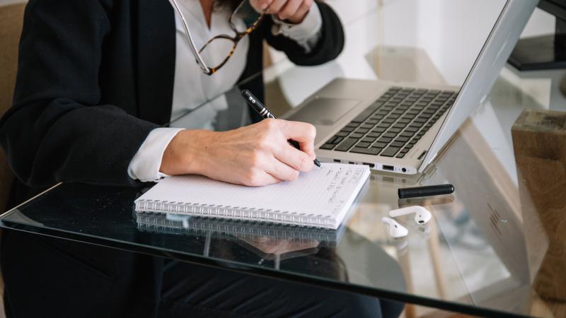 Journalist stock image