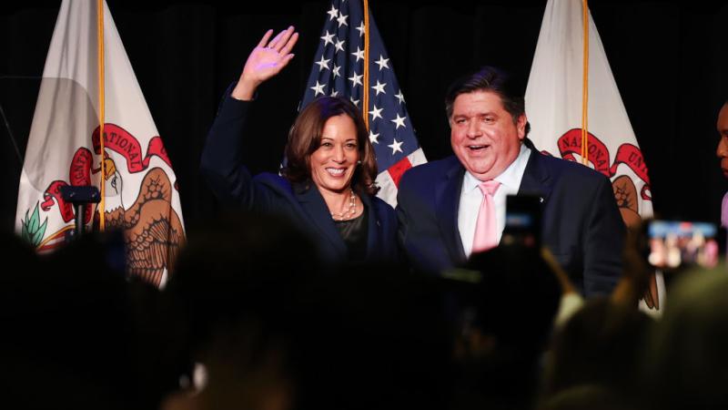 Kamala Harris and J.B. Pritzker