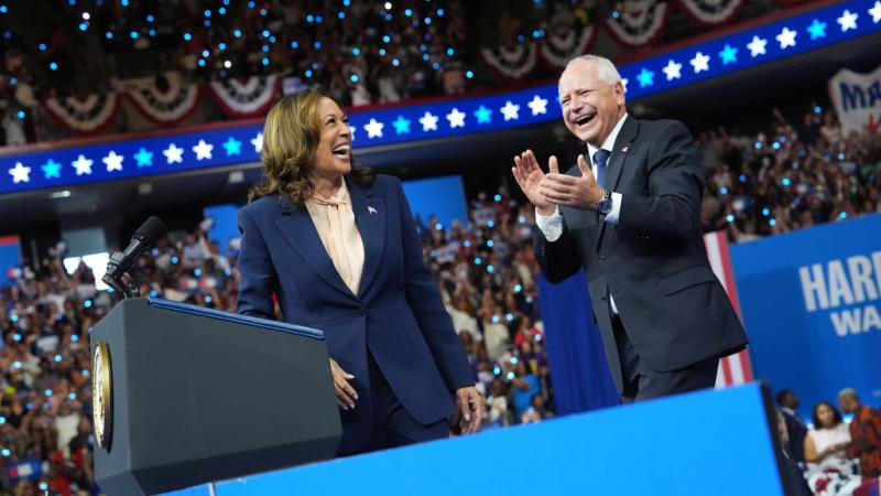 Tim Walz and Kamala Harris