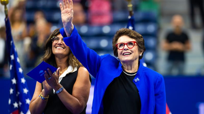Tennis icon Billie Jean King