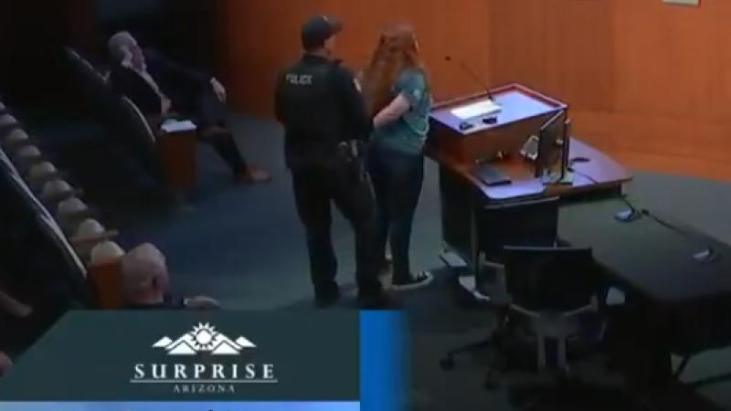 Rebekah Massie arrested during public comment at Surprise, Arizona City Council meeting