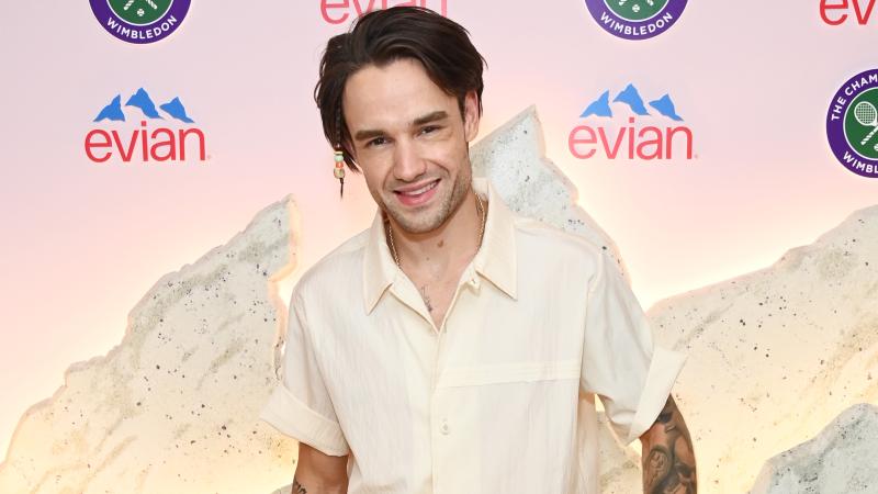 Liam Payne poses in the evian VIP Suite At Wimbledon 2023 on July 12, 2023 in London, England