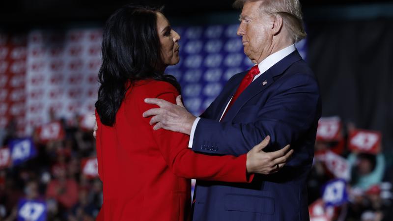 Tulsi Gabbard and Donald Trump