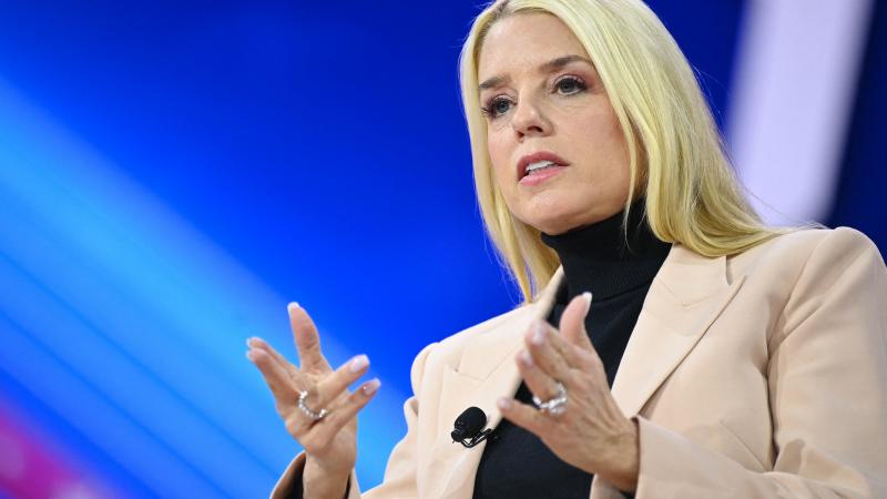 Florida's Former Attorney General Pam Bondi speaks during the annual Conservative Political Action Conference (CPAC) meeting on February 23, 2024, in National Harbor, Maryland.