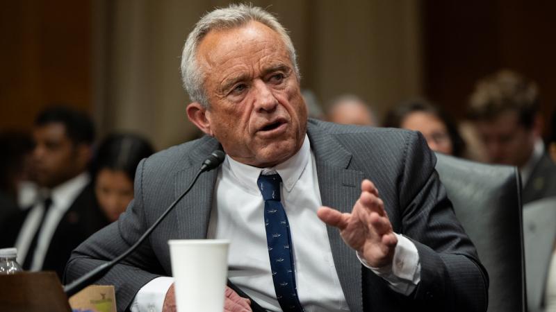 Robert F. Kennedy Jr., nominee to be Secretary of Health and Human Services, testifies in front of the Senate Health, Education, Labor, and Pensions in Washington DC