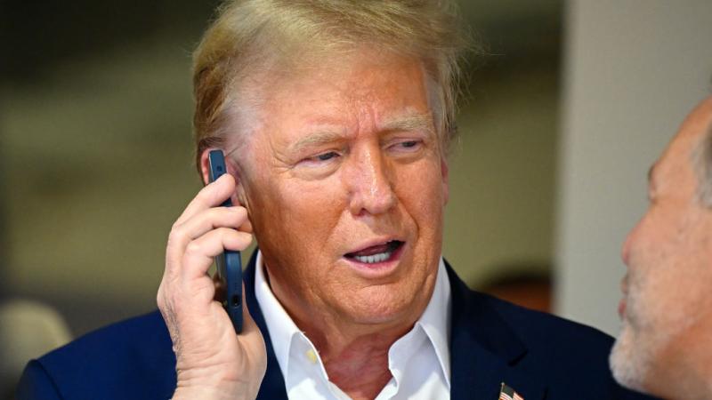 Trump on the phone