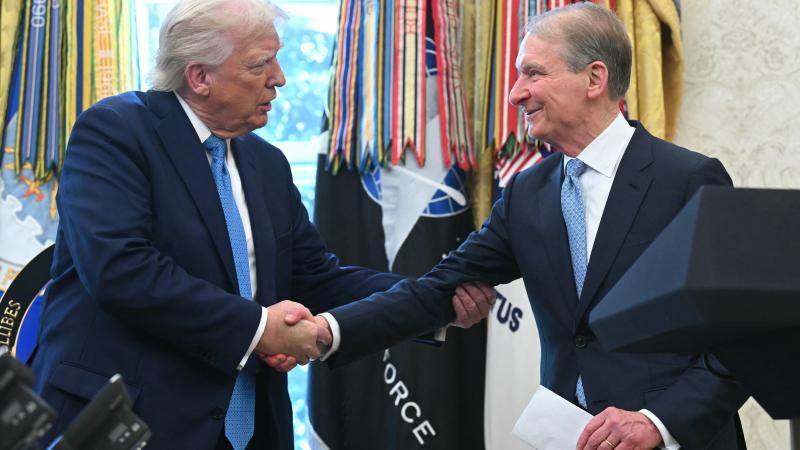 Donald Trump and Paul Atkins