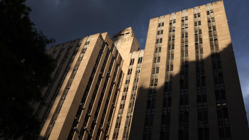 The Manhattan Criminal Court is pictured after former US President and Republican presidential candidate Donald Trump was convicted in his criminal trial in New York City, on May 30, 2024.