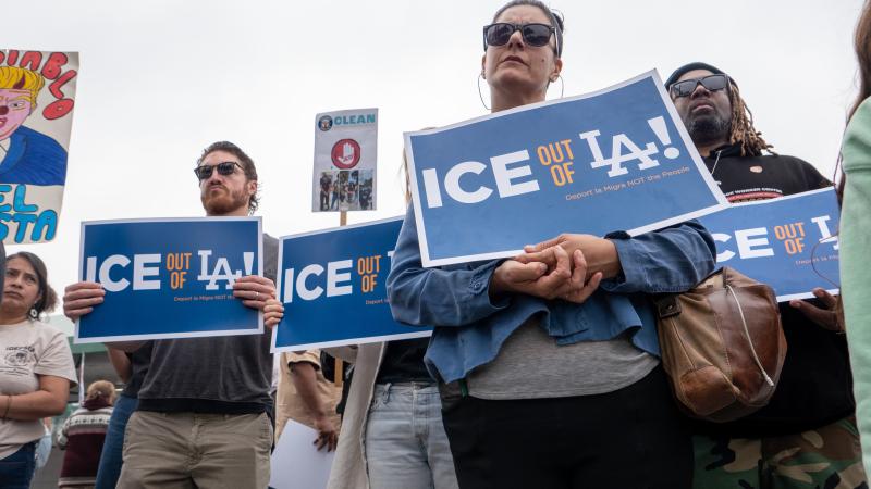 Protests Erupt In L.A. County Sparked By Federal Immigration Raids
