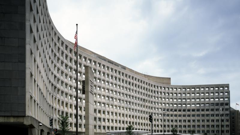 UNITED STATES - AUGUST 27: Robert C. Weaver Federal Building, headquarters of HUD, the U.S. Department of Housing and Urban Development, Washington, D.C.