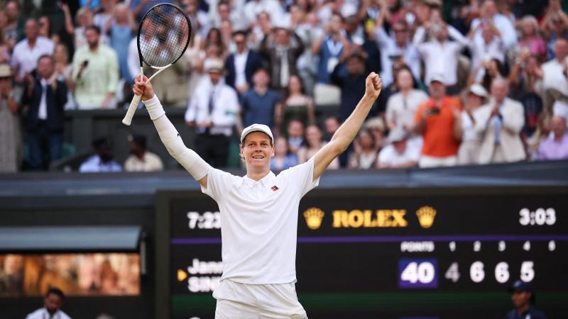 Jannik Sinner wins first Wimbledon championship