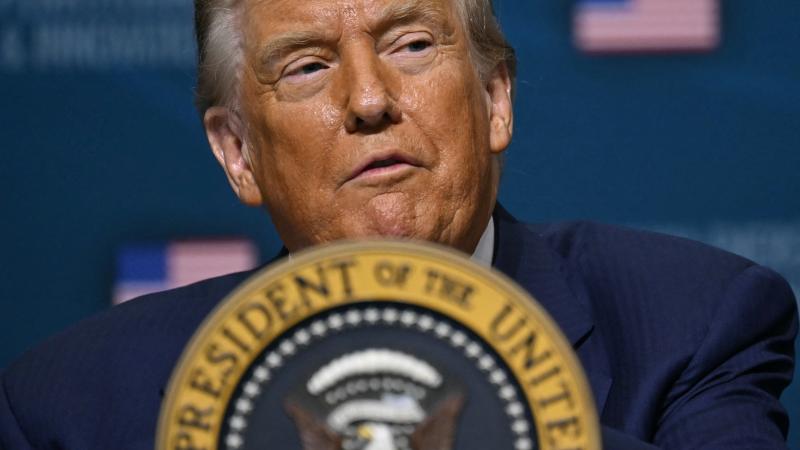 US President Donald Trump speaks at the inaugural Pennsylvania Energy and Innovation Summit on the campus of Carnegie Mellon University in Pittsburgh, Pennsylvania, on July 15, 2025.